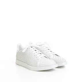 Stellar Sneakers In White Braided Calf Leather