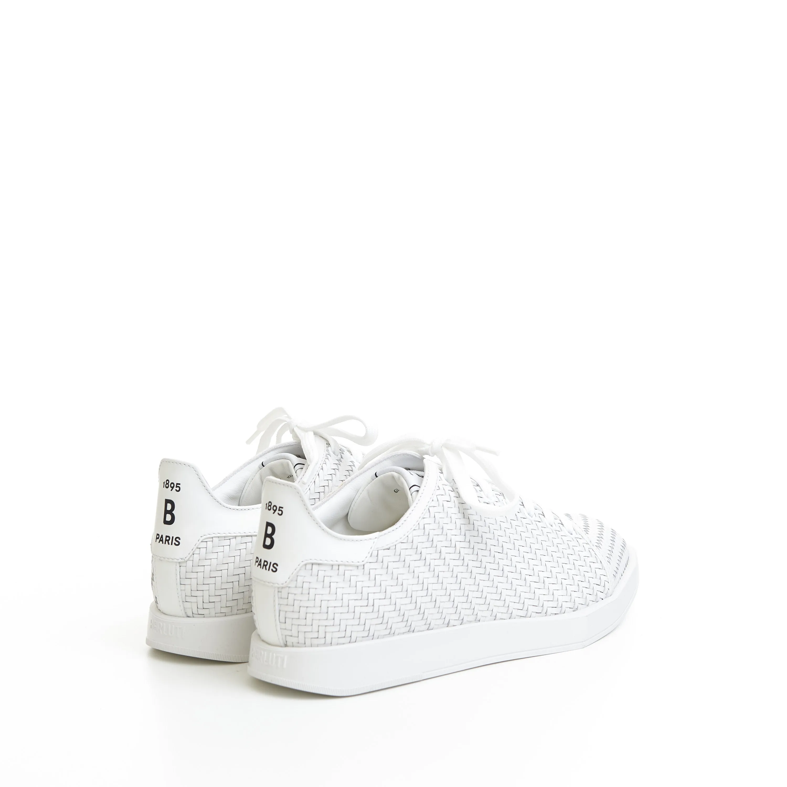 Stellar Sneakers In White Braided Calf Leather