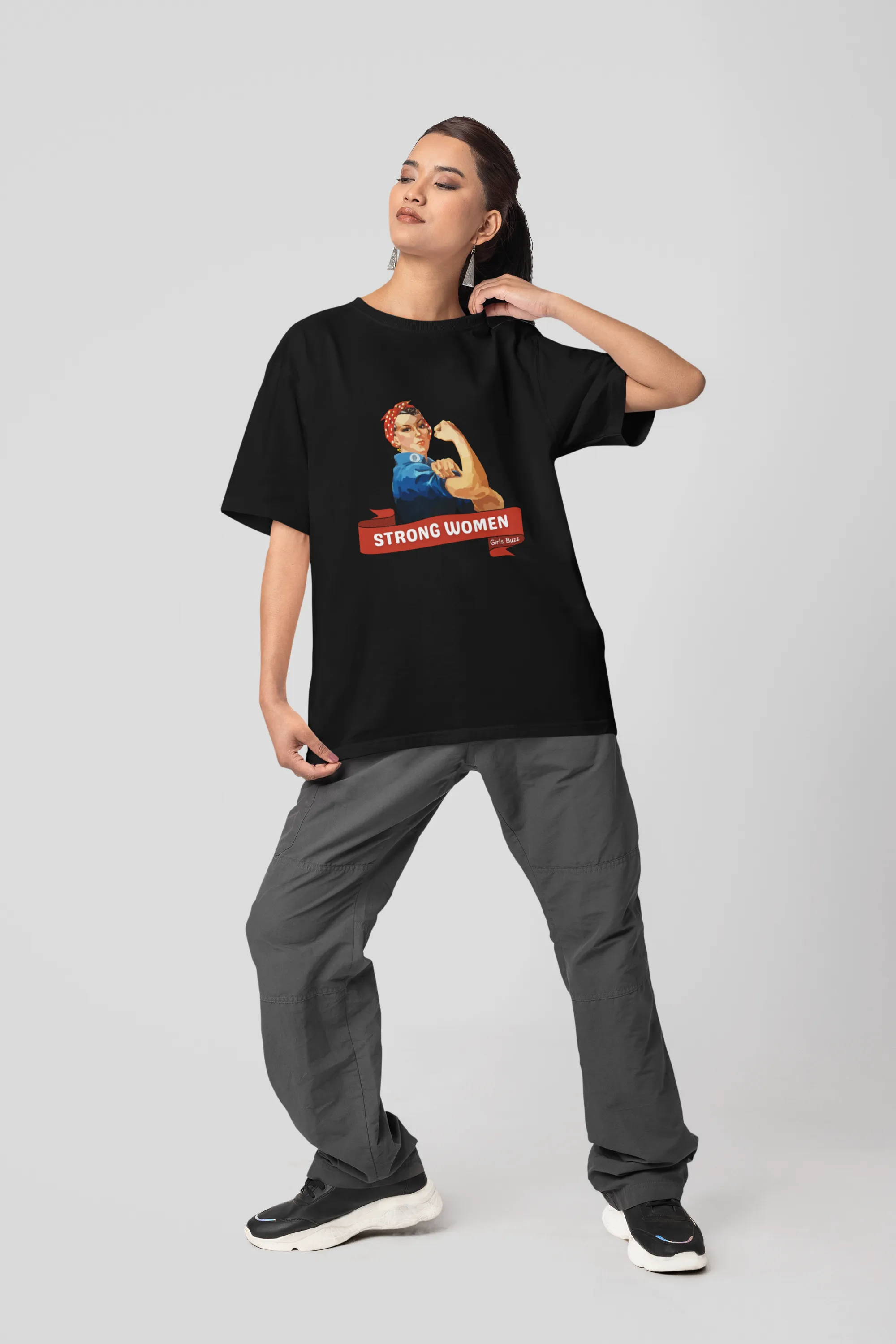 Strong Women Oversized T-shirt