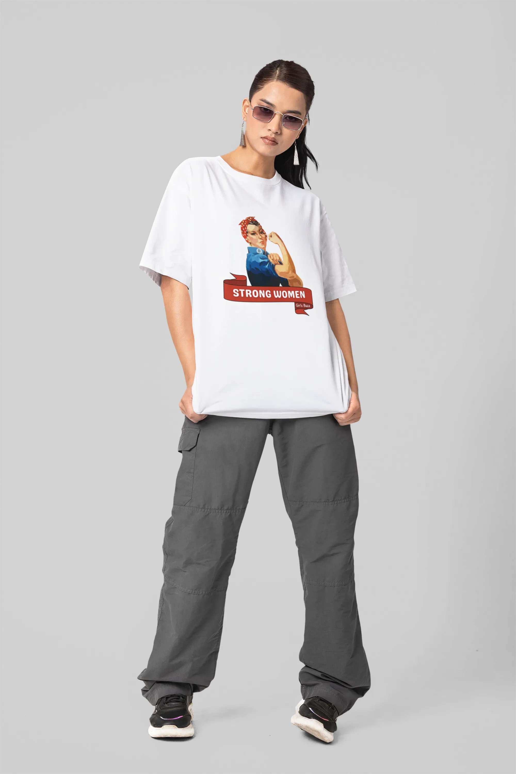 Strong Women Oversized T-shirt