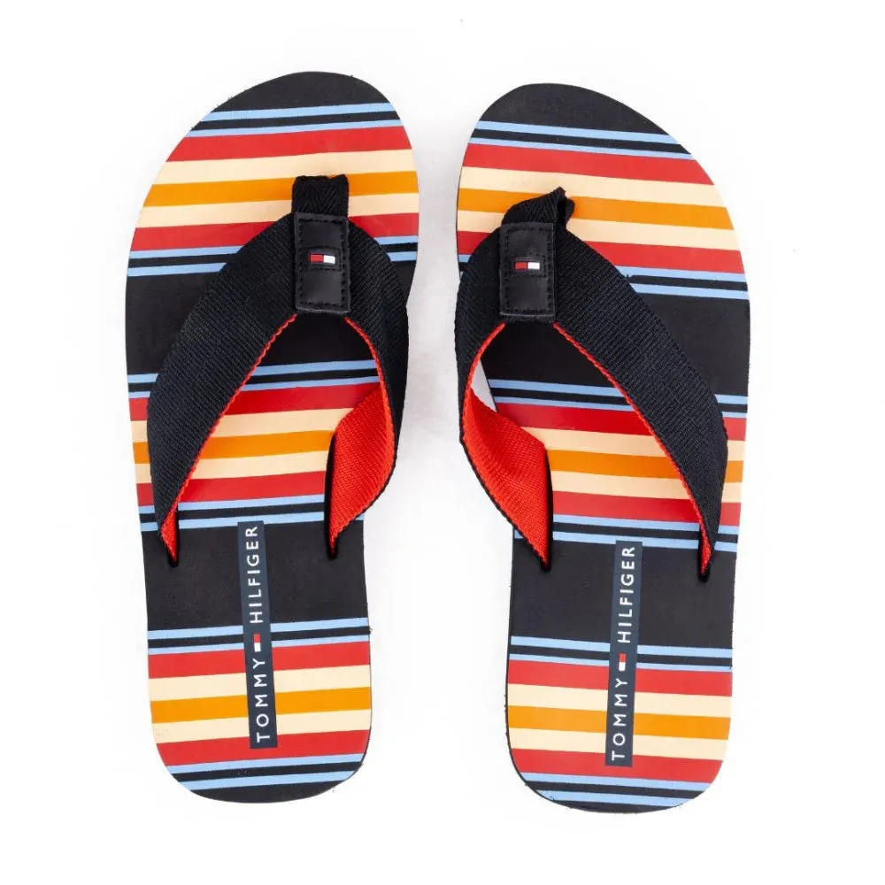 Tommy Hilfiger Flag Logo Flip Flop Men - BLKMLT