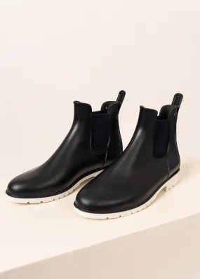 Velella rubber ankle boots - with elastic ankles (MARINE)