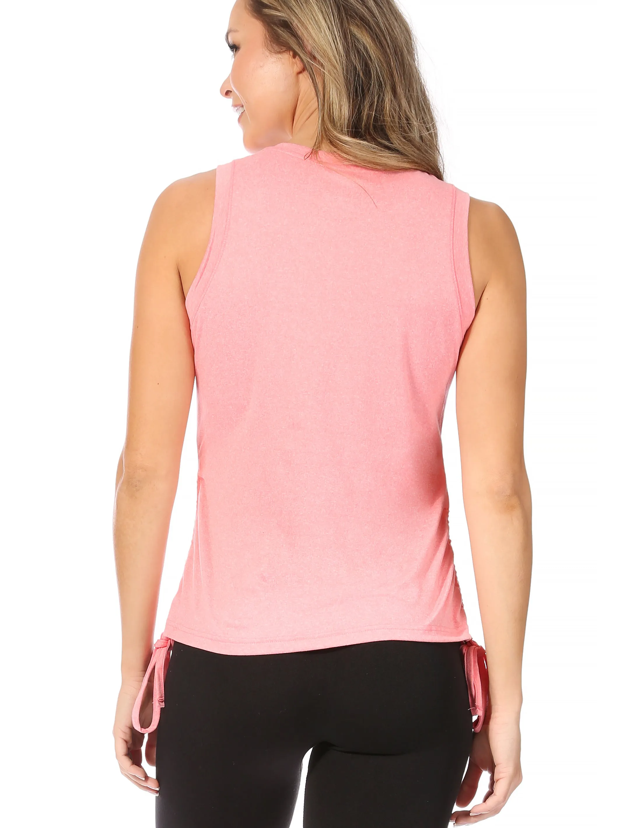 Women's "INHALE EXHALE" Drawstring Active Tank