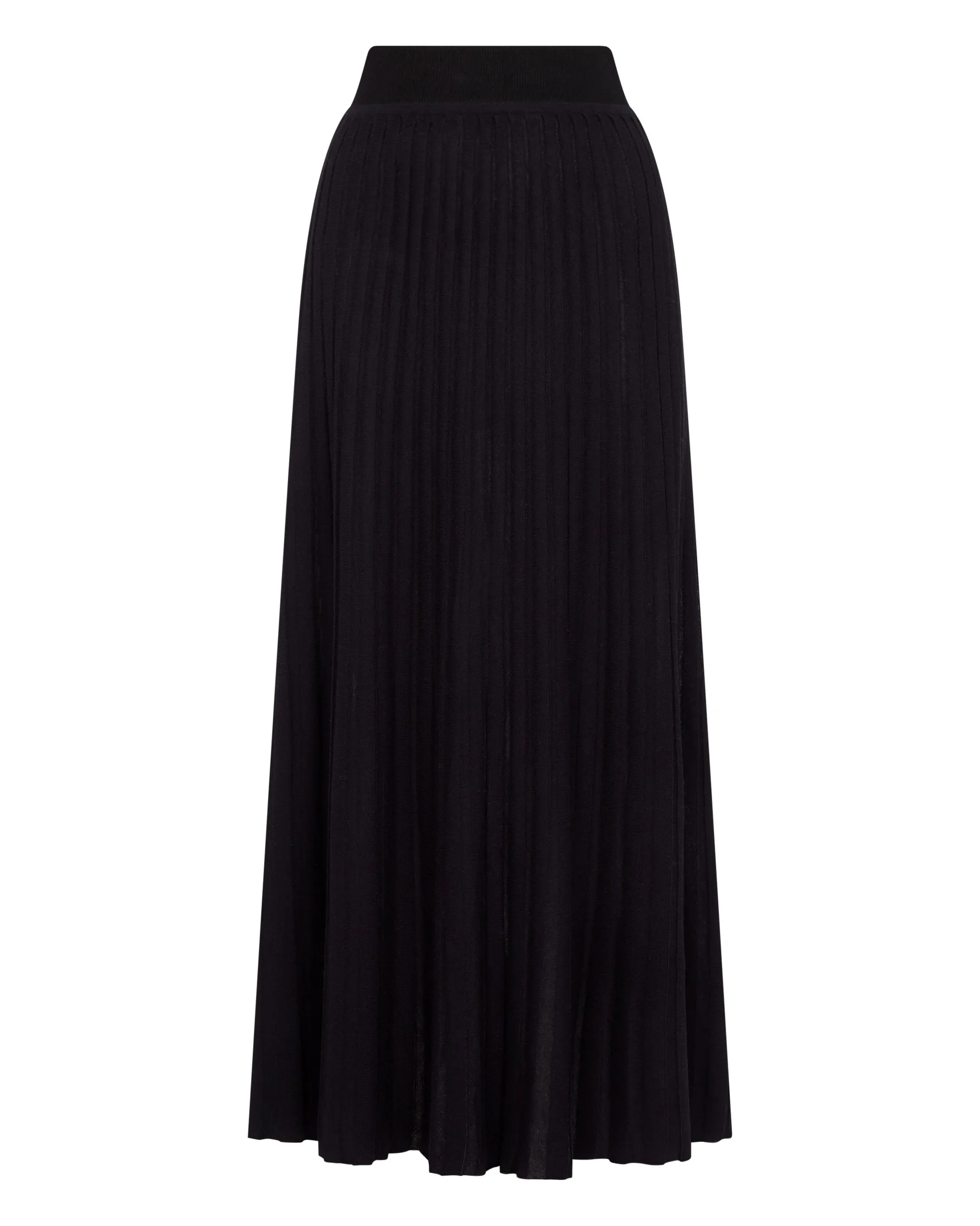 Women's Superfine Pleated Cashmere Silk Skirt Navy Blue